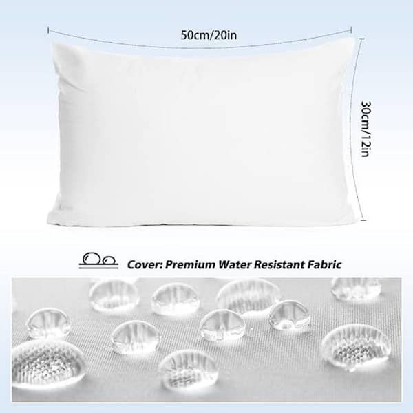 Premium Waterproof Throw Pillow Inserts, Water Resistant Square