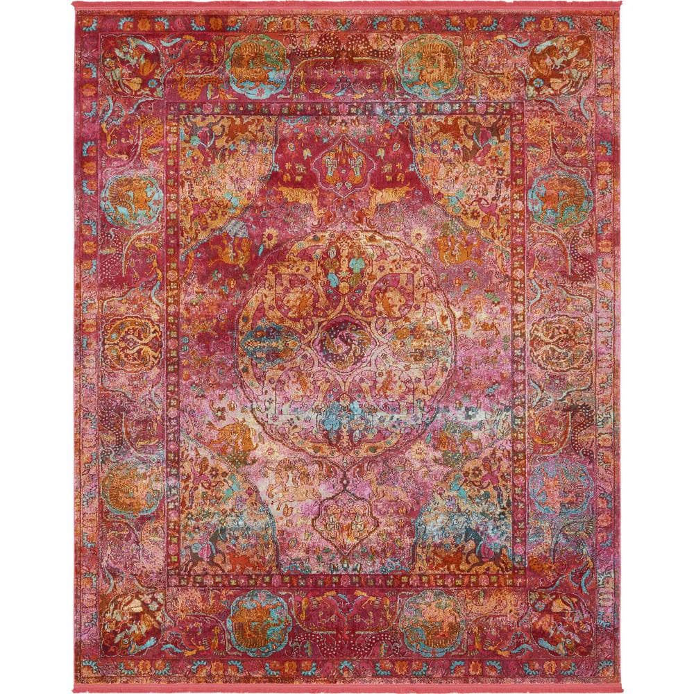 Baracoa Collection Area Rug - Rumba (8 ft. x 10 ft. Rectangle Red/Brown) price history on PriceWatchPro
