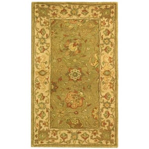 Antiquity Sage Doormat 2 ft. x 4 ft. Border Area Rug