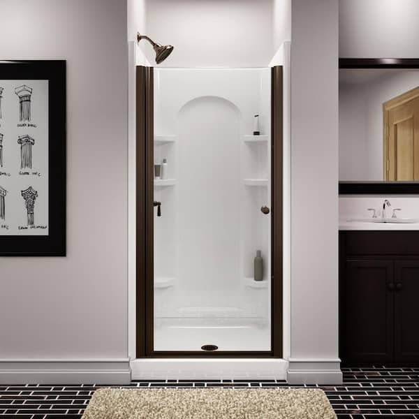 STERLING Ensemble 36 in. x 72 1 2 in. 1 Piece Direct to Stud Shower Back Wall in White 72202100 0