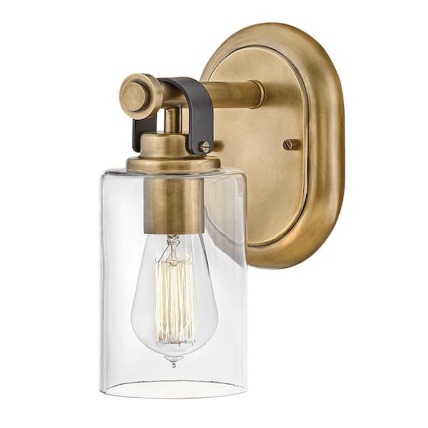 Halstead 5.0 in. 1 Light Heritage Brass Vanity Light