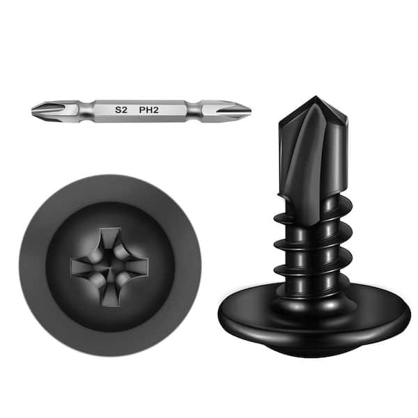 #8 x 1/2 in. Stainless Steel Phillips Truss Head Self-Drilling Screws (300-Pack)