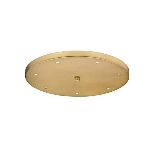 Unbranded Seven Port 18 inch Round Multi Point Canopy in Modern Gold