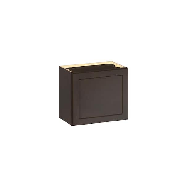 Emerson Cocoa Wall Bridge 1-Door Ready to Assemble Kitchen Cabinet (21 in. W x 18 in. H x 12 in. D)