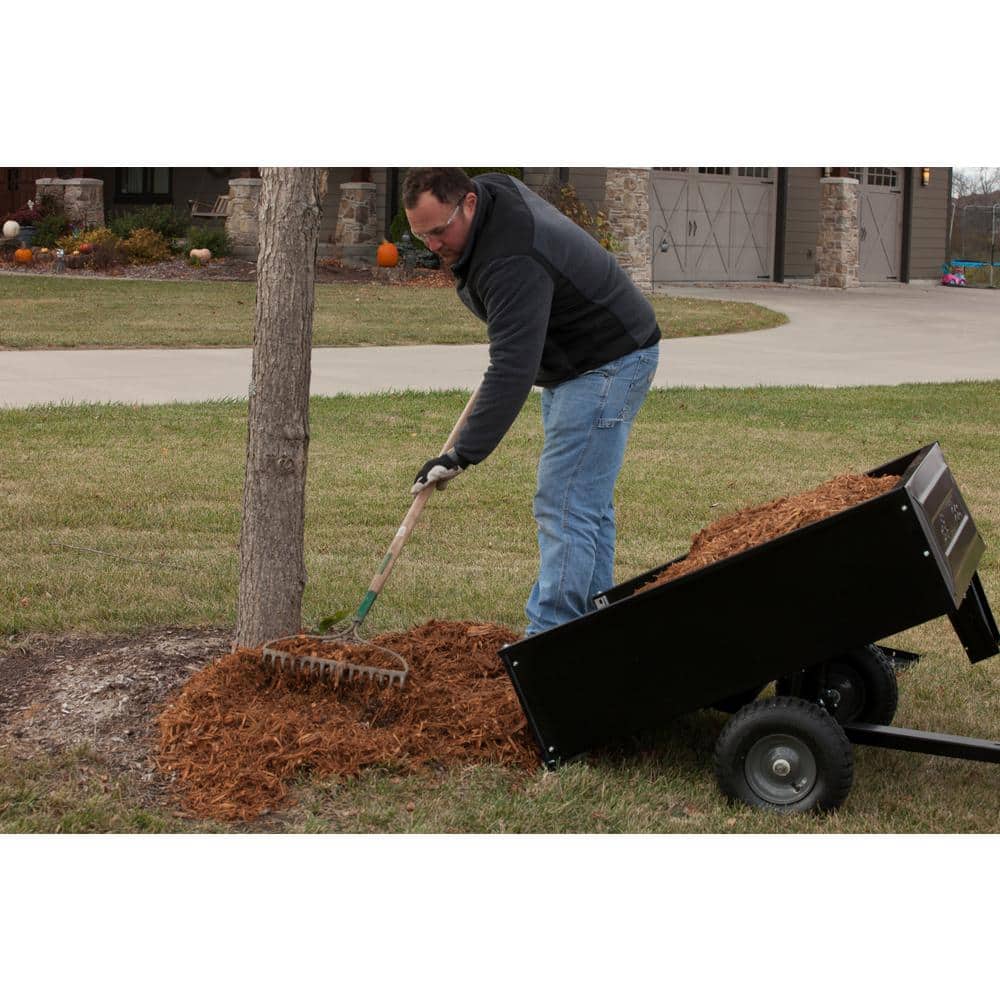 Agri-Fab Black Steel 350 lb Tow Behind Utility Cart