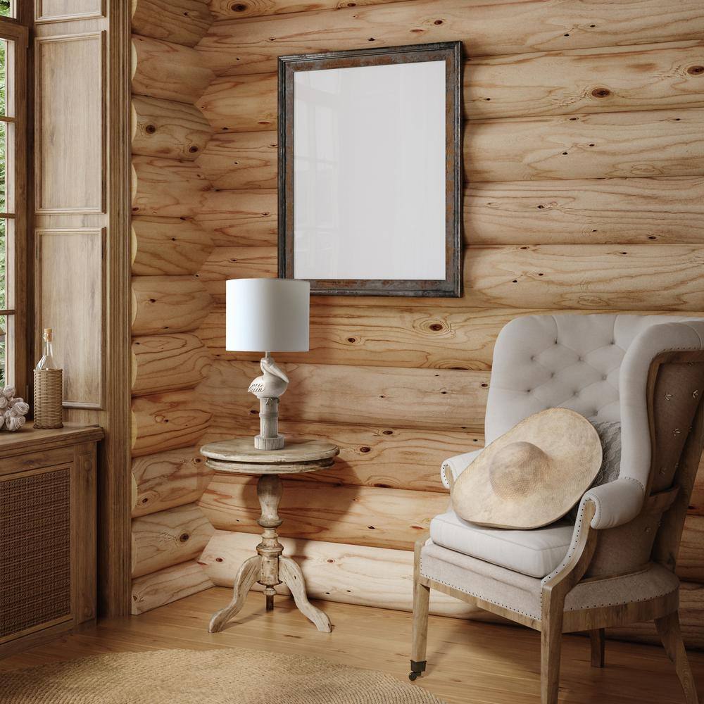 Beige Wash Pelican Table Lamp with White Drum Shade