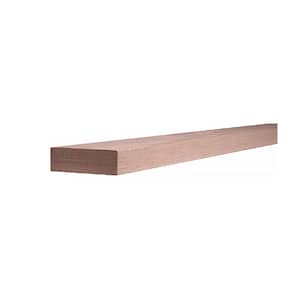 Red Oak 6060-8 2-3/4 in. W x 1-3/4 in. H Modern Style Straight Wood Handrail for Stair Remodeling 8 ft. L