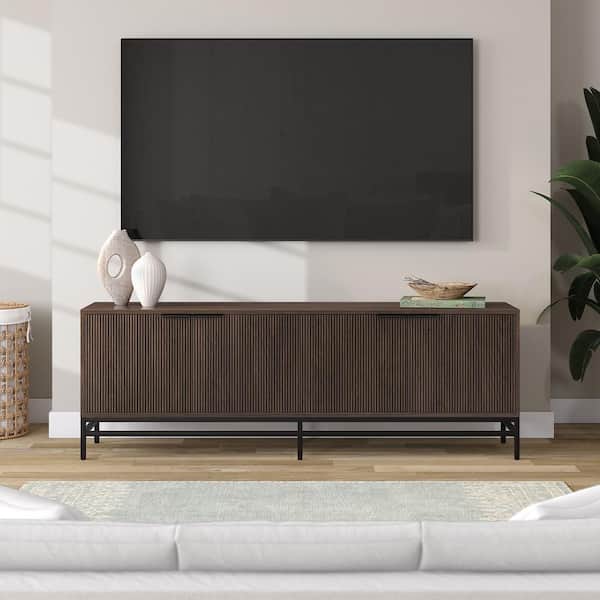 Montello 70 in. Alder Brown TV Stand Fits TV's up to 78 in.