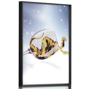 "Goblet Art" Glass Framed Wall Decorate Art Print 24 in. x 18 in.