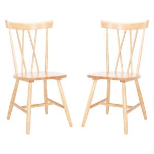 Friar Natural 17.12 in. Wood Dining Chair (Set of 2)