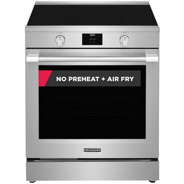 Frigidaire Professional 30 in. 5 Element Slide-In Induction Range in Stainless Steel with Air Fry and Total Convection
