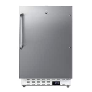 20 in. W 3.32 cu. ft. Commercial Mini Refrigerator without Freezer in Stainless Steel