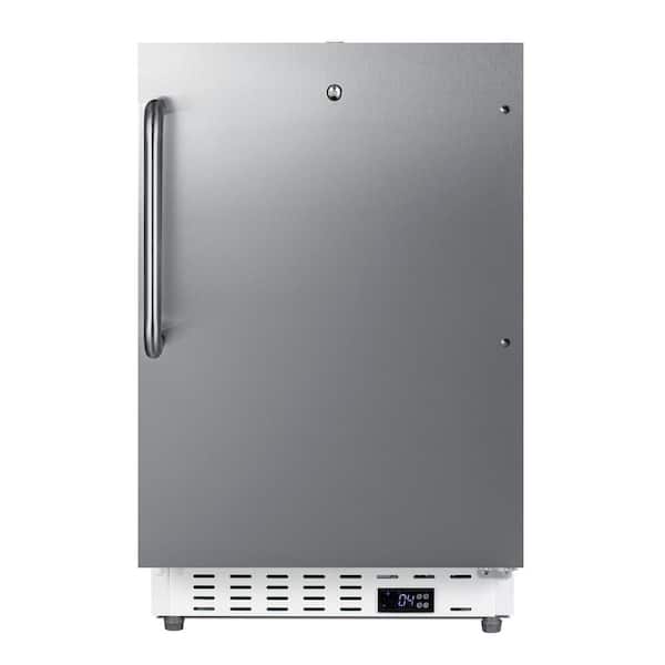 Summit Appliance 20 in. W 3.32 cu. ft. Commercial Mini Refrigerator without Freezer in Stainless Steel