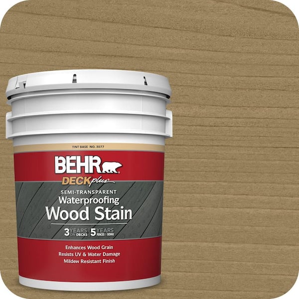 5 gal. #ST-145 Desert Sand Semi-Transparent Waterproofing Exterior Wood Stain