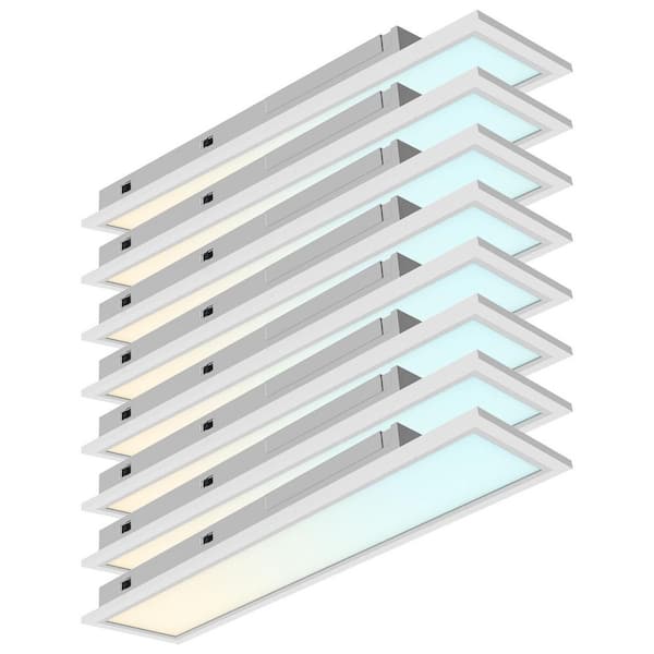 6x2 ft. Integrated LED Recessed Backlit Panel 13W/16W/20W, 4CCT, Up to 2200 Lumens, 0-10V Dimmable UL Listed 8 Pack