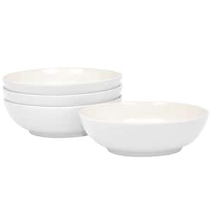 Colorwave 7 in. 22 (fl.oz.) White Stoneware Cereal Bowl/Soup Bowl (Set of 4)