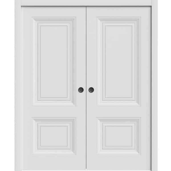 7422 36 in. x 80 in. Sold Core White Color Wood Sliding Door
