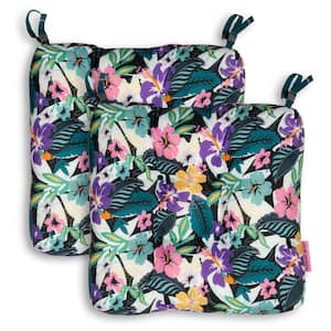 Vera Bradley Water-Resistant Patio Chair Cushions, 19 in. x 19 in. x 5 in. Star Foliage Multi (2-Pack)