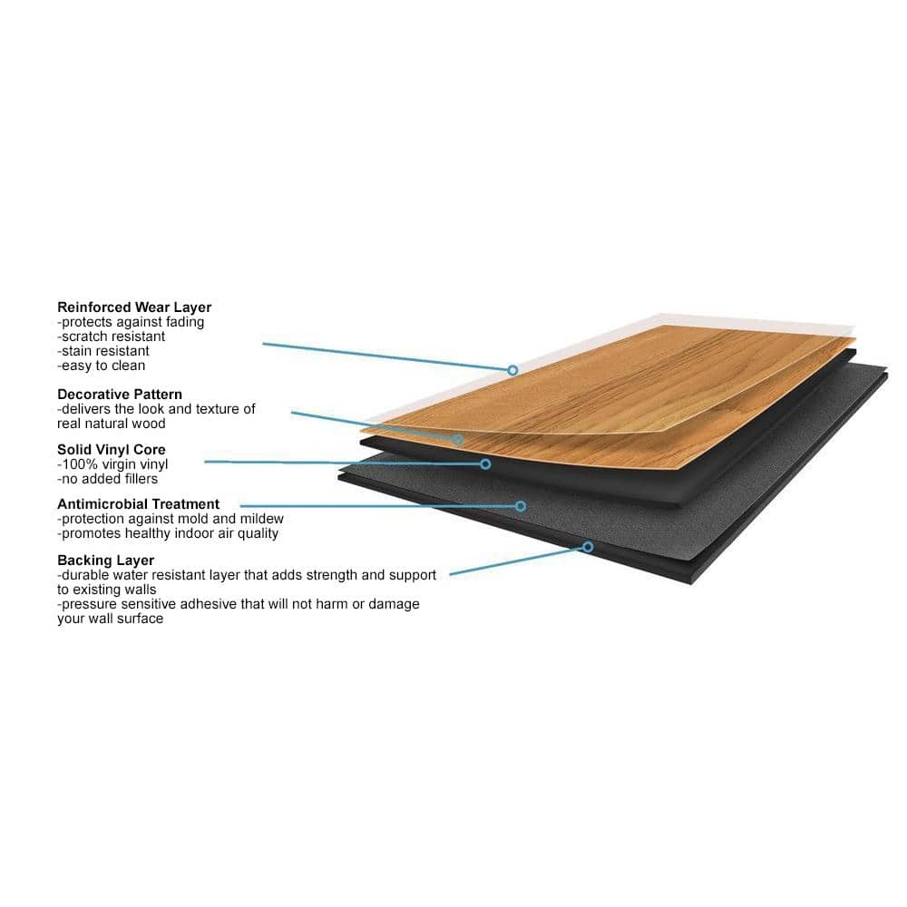 Barnwood Narrow Plank Peel and Stick Vinyl Wall Paneling