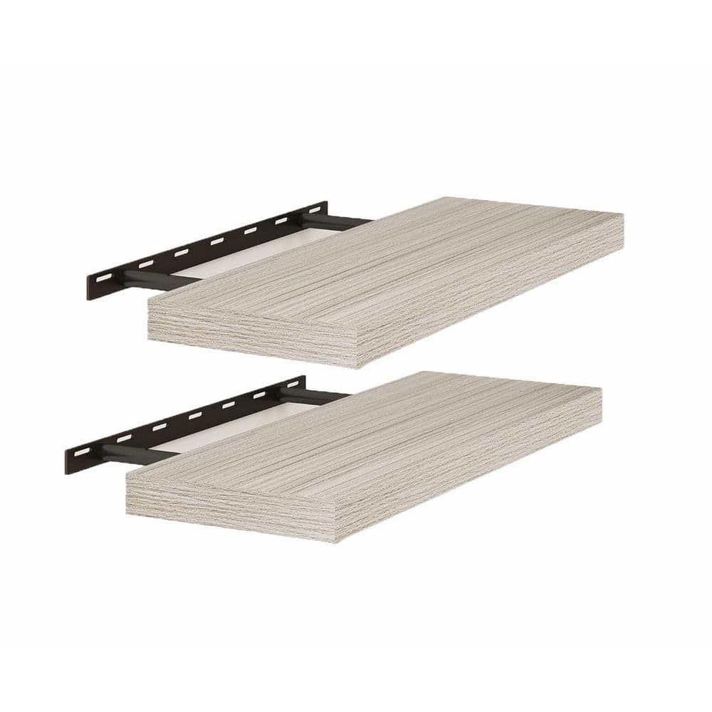 23.6 in. W x 9.3 in. D Grey Floating Shelves Decorative Wall Shelf