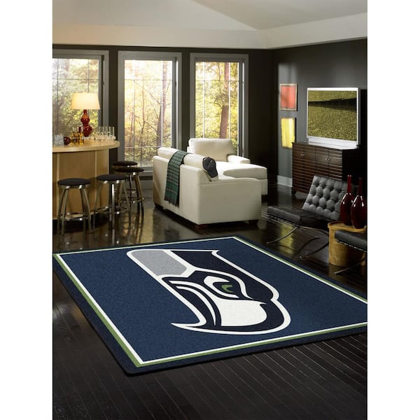 Officially Licensed NFL Seattle Seahawks 27 Round Rug w/Vintage Logo