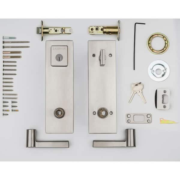 Baldwin Prestige Spyglass Satin Nickel Universal Entrance Door