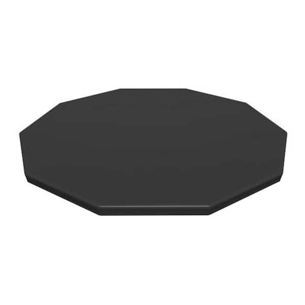 Flowclear 120. 08x120. 08 Round Black Pool Cover for Above Ground Frame Pools (Cover Only)
