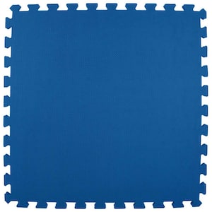 Premium Royal Blue 24 in. W x 24 in. L Foam Kids and Gym Interlocking Tiles (58.1 sq. ft.) (15-Pack)