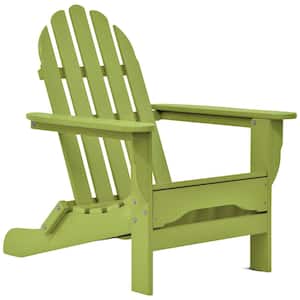 Icon Lime Green Non-Folding Plastic Adirondack Chair