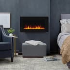 Corretto 40 in. Wall-Mount Electric Fireplace in Black