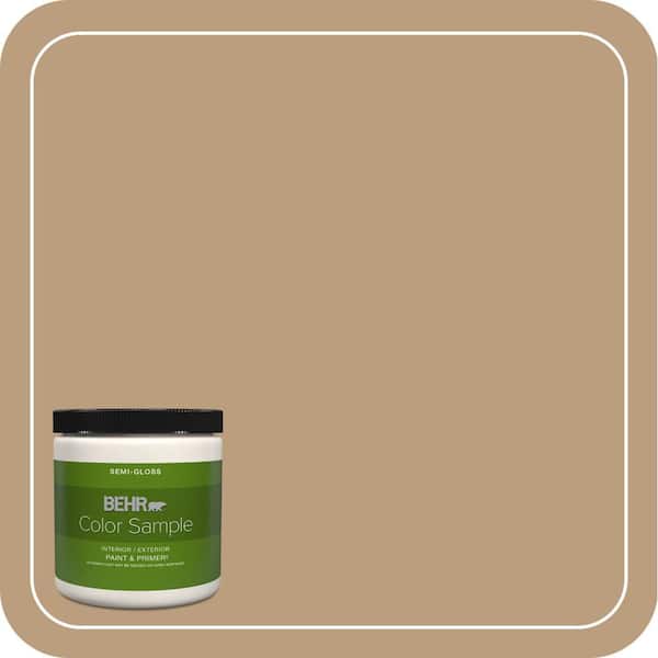 8 oz. #PPH-11 Cardboard Color Semi-Gloss Interior/Exterior Paint & Primer Color Sample