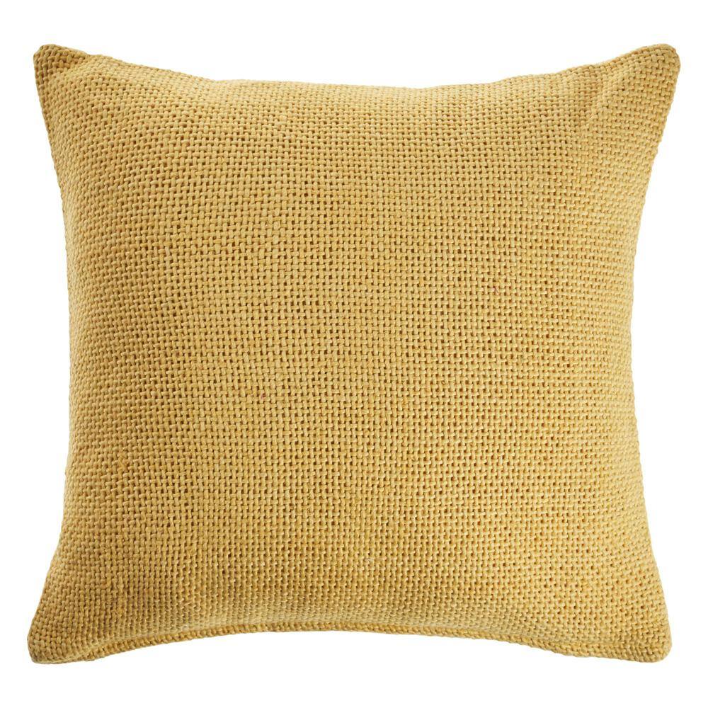 yellow bed throw pillows