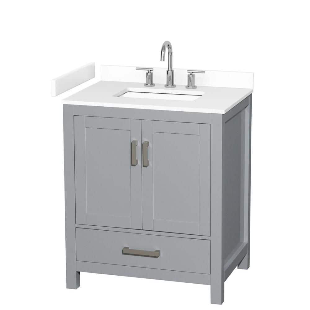 Sheffield 30 in. Single Freestanding Gray Bath Vanity with Top price history on PriceWatchPro