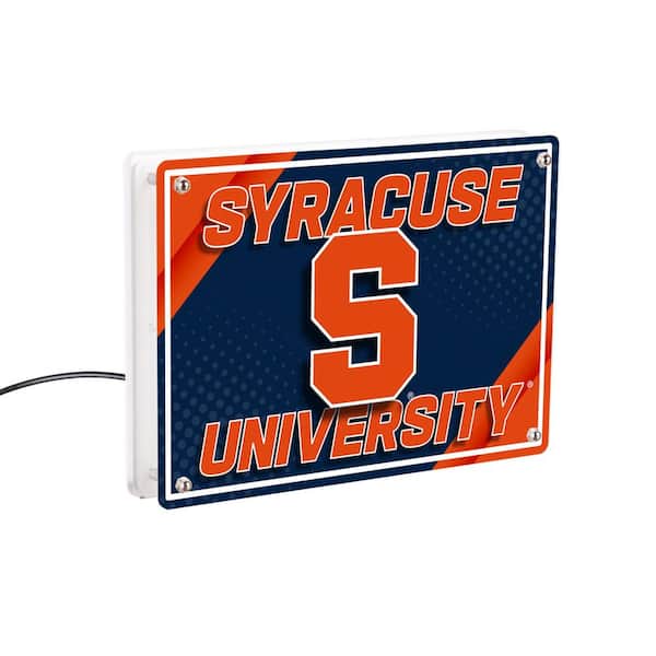 Evergreen Syracuse University NCAA Blue Rectangle Desklite LED Decor
