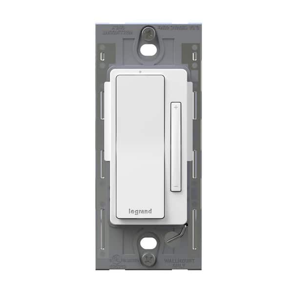 Radiant with Netatmo White Wired Remote Smart Rocker Dimmer Switch for LED/Halogen/Incandescent Bulbs (1-Pack)