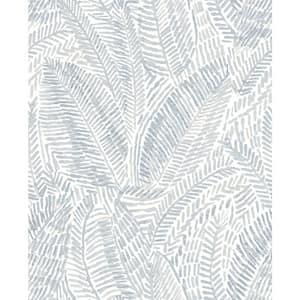 Fildia Light Blue Botanical Wallpaper Sample