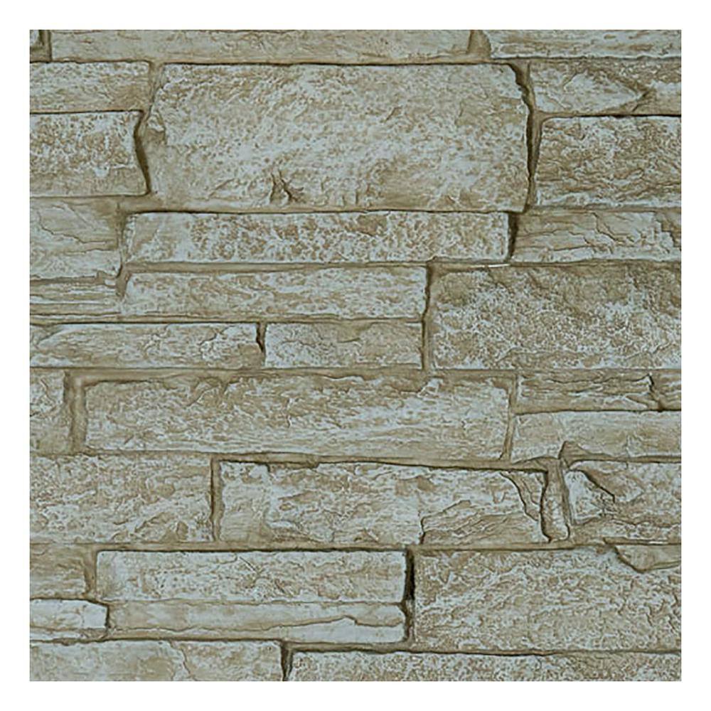 SAMPLE - 1-1/4 in. x 9 in. Sandstone Urethane Acadia Ledge Stacked Stone, StoneWall Faux Stone Siding Panel Moulding price history on PriceWatchPro