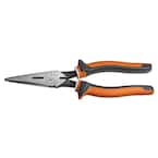 Long Nose Side Cutter Pliers, 8-In Slim Insulated