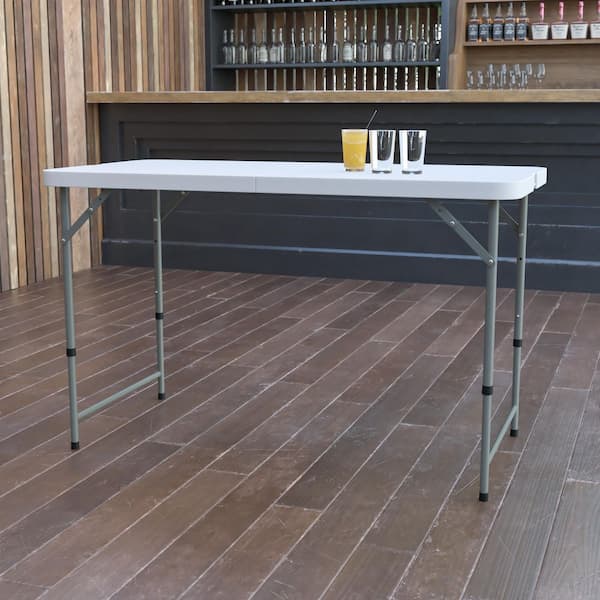 Granite White Folding Table