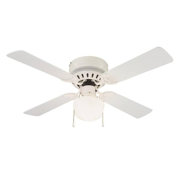 Design House Millbridge 42 in. White Ceiling Hugger Fan with Light Kit