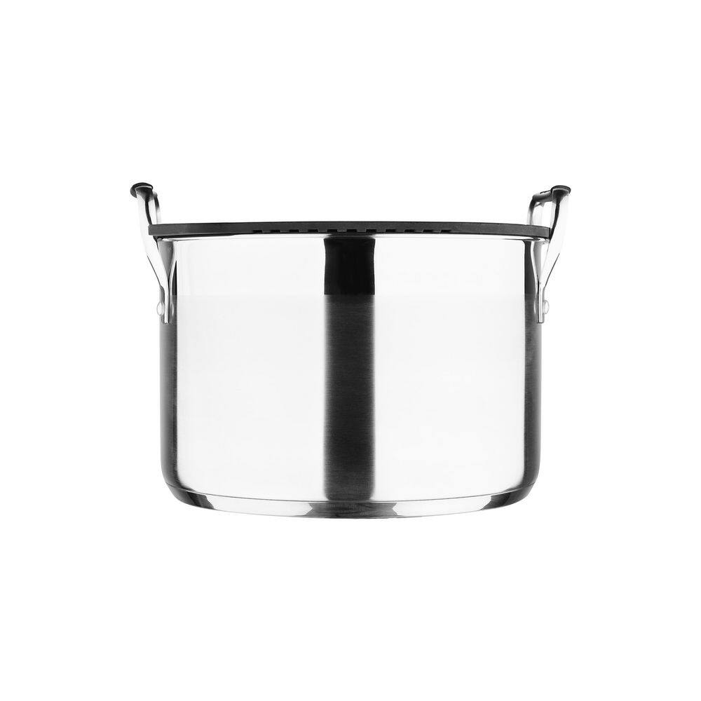 MasterPRO 7.3 Qt Stainless Steel Stock Pot with Glass Lid