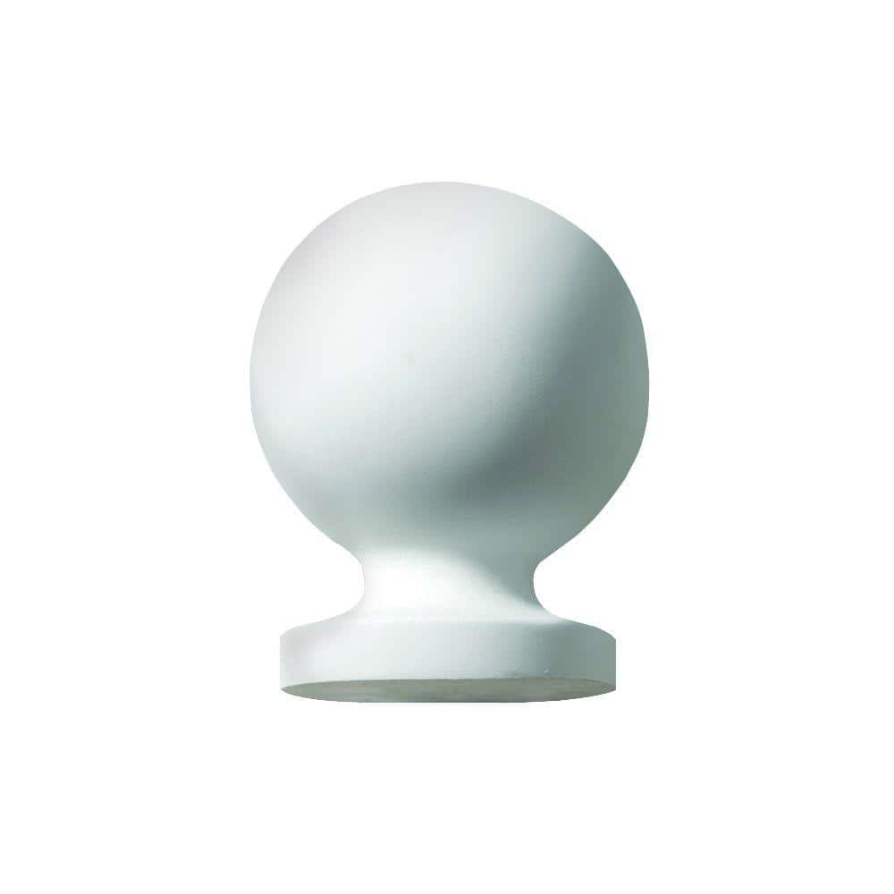 Fypon 6-3/4 in. x 5-1/4 in. x 5-1/4 in. Polyurethane Newel Post Ball Top  B5X7 - The Home Depot