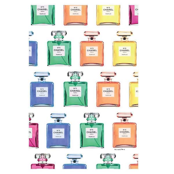 VENICE BEACH Collections Colorful Fashion Perfume Bottles by Fairchild Paris 1 Piece Unframed Canvas Drawing Print 16 in. x 20 in.