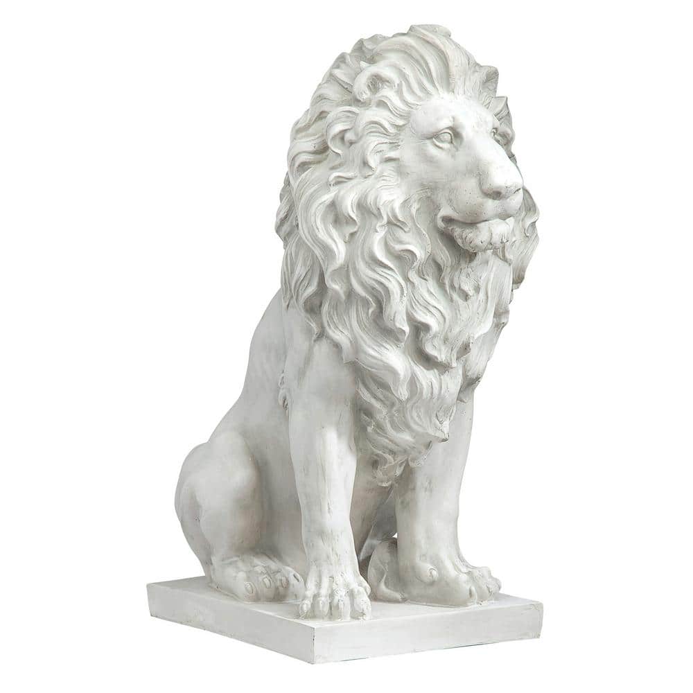 Set of 2 Lion Sentry Door Guard Statues – YardEpic