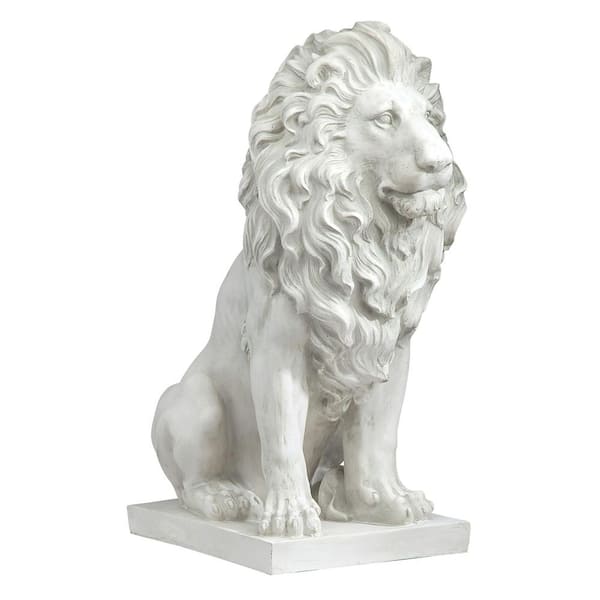 Design Toscano 28 in. H Lion of Florence Sentinel Garden Statue