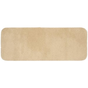 Cabernet Linen 22 in. x 60 in. Washable Bathroom Accent Rug