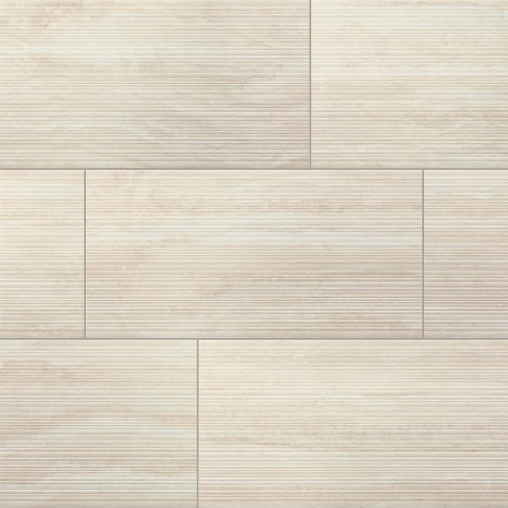 Daltile Calligo Tusk 12 in. x 24 in. Glazed Ceramic Fluted Wall