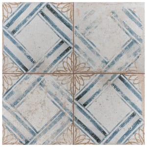 Kings Root Lattice 17-3/4 in. x 17-3/4 in. Ceramic Floor and Wall Tile (11.02 sq. ft./Case)