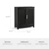 Dimension diagram of the modular cabinet.