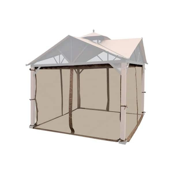 APEX GARDEN 10 ft. x 10 ft. Gazebo Mosquito Netting for The Style Selections Gazebo Model TPGAZ2307